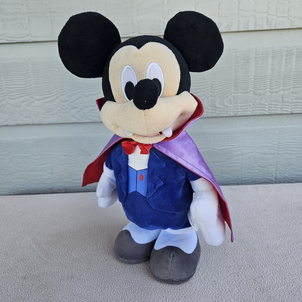 Disney Mickey Mouse Dracula Animated Halloween Plush NO MOVEMENT 13" Just Play